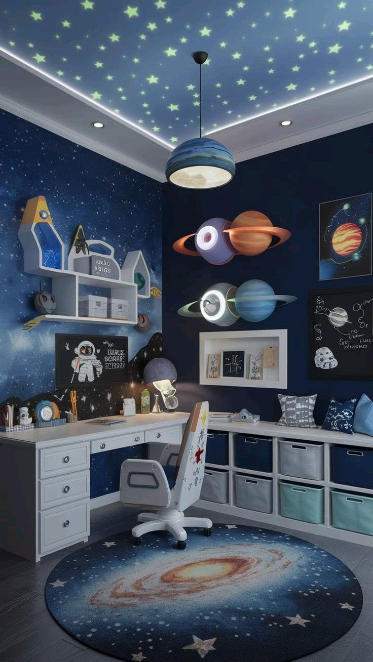 inspiration astronaute chambre enfant