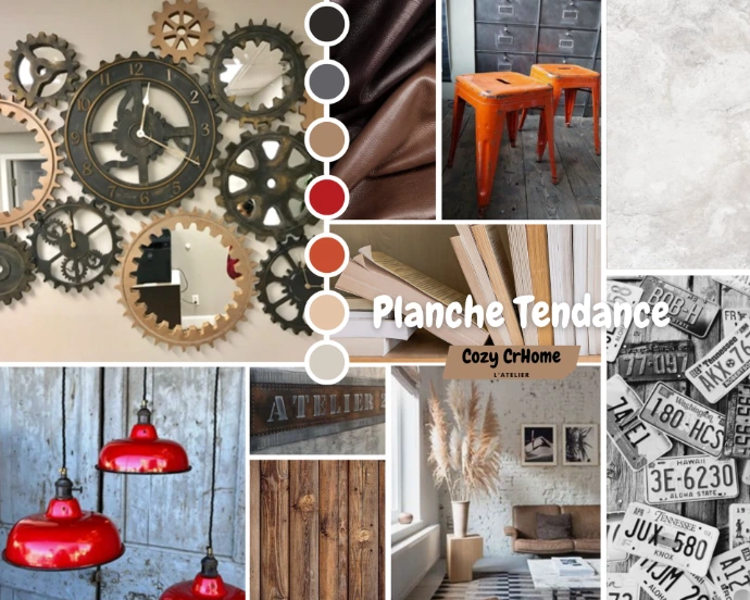 Moodboard Industriel Farmhouse