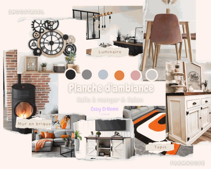 Moodboard Industriel Farmhouse