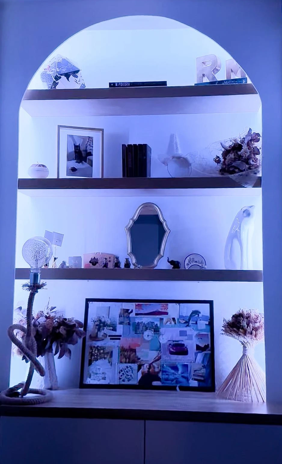 Bibliothèque chambre cosy